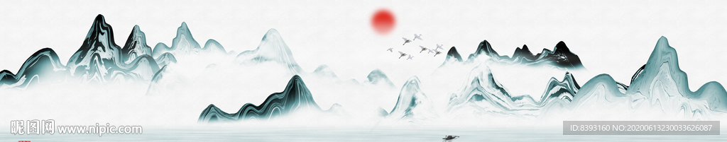 抽象山水