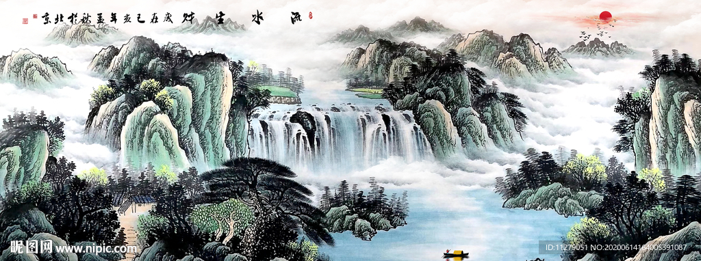 山水画招财画
