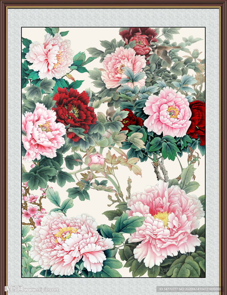 国画牡丹