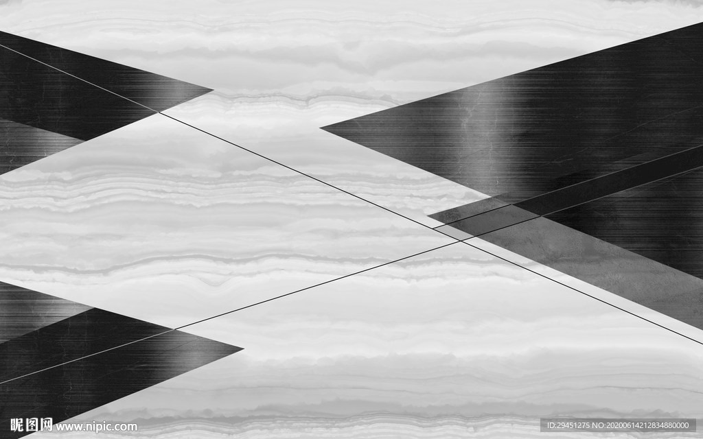 几何现代背景墙 TIF分层