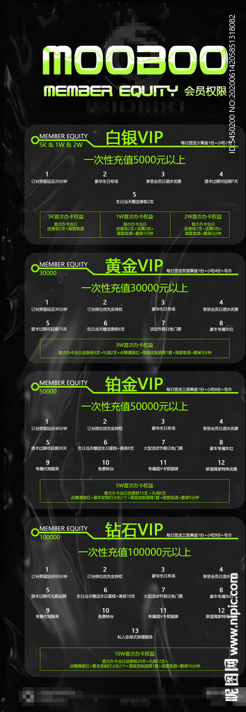 酒吧会员权益充值海报