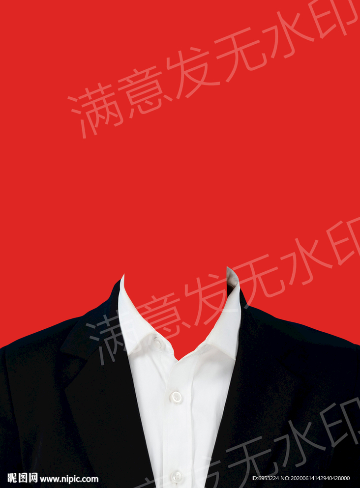 女性登记照正装