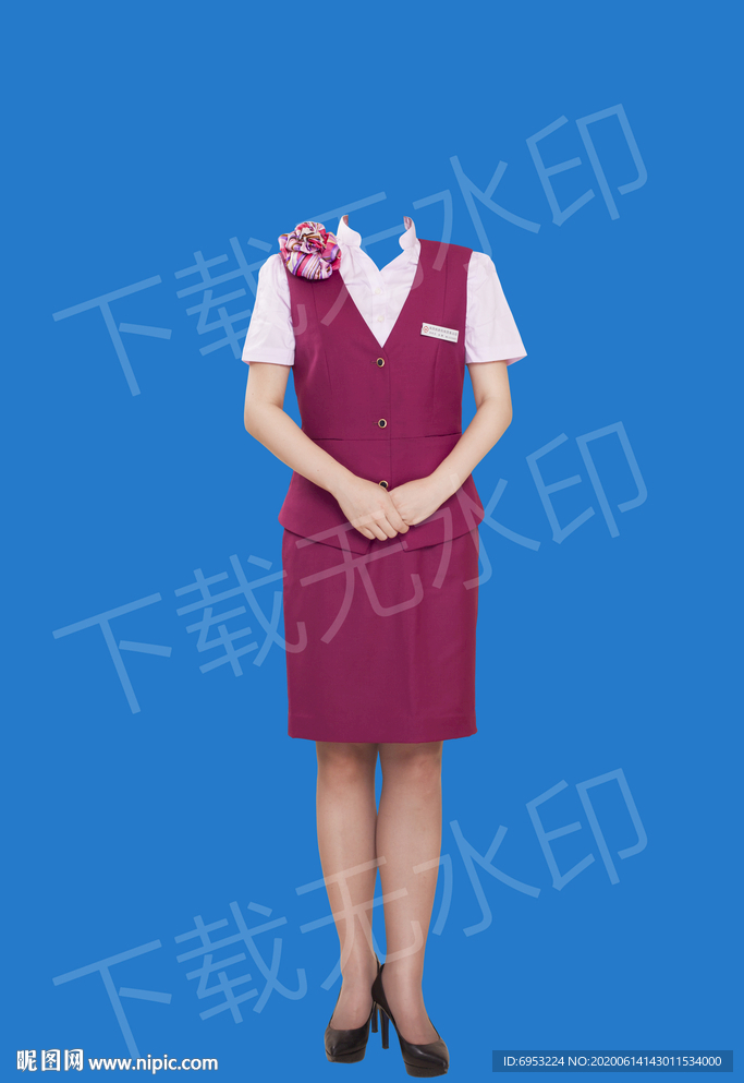 空姐制服全身模板