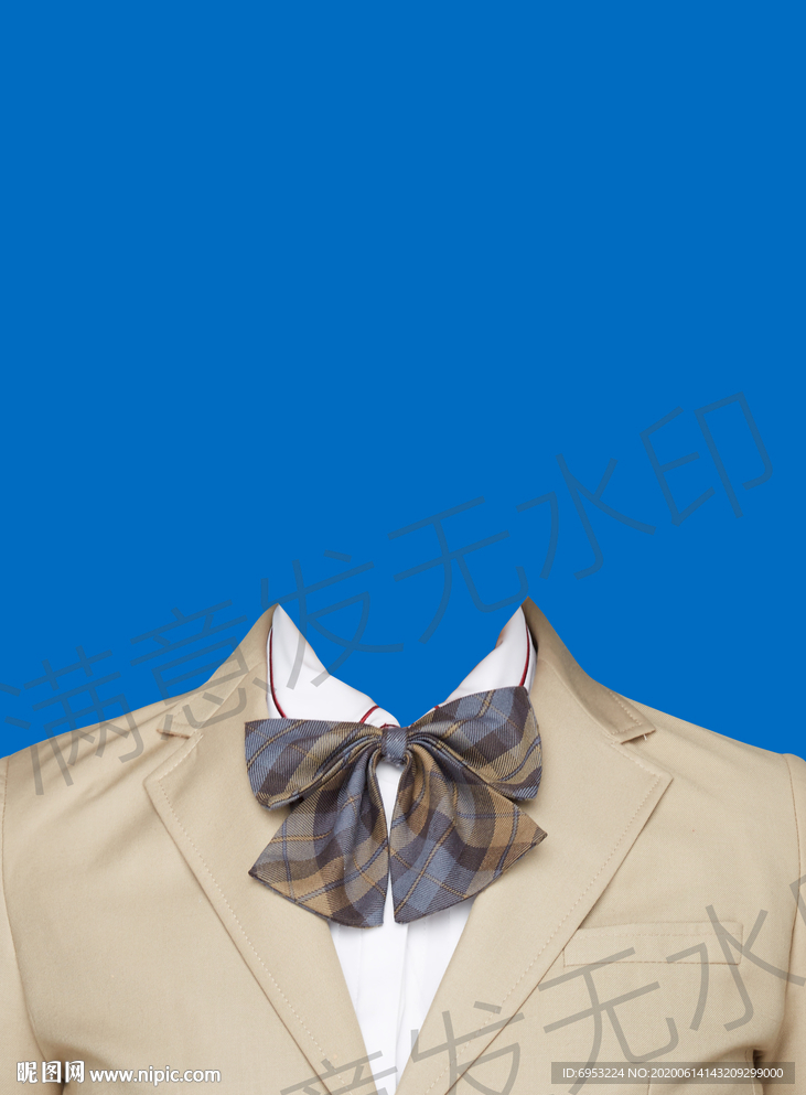 学生装证件照衣服