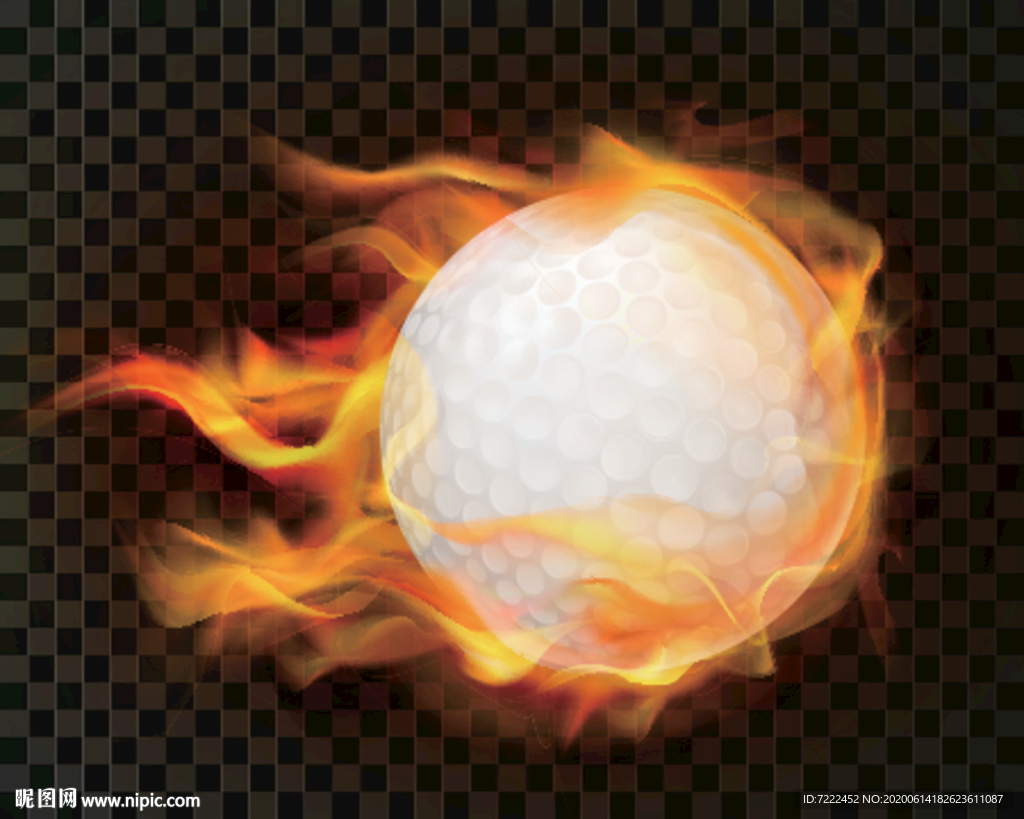 飞奔的高尔夫球