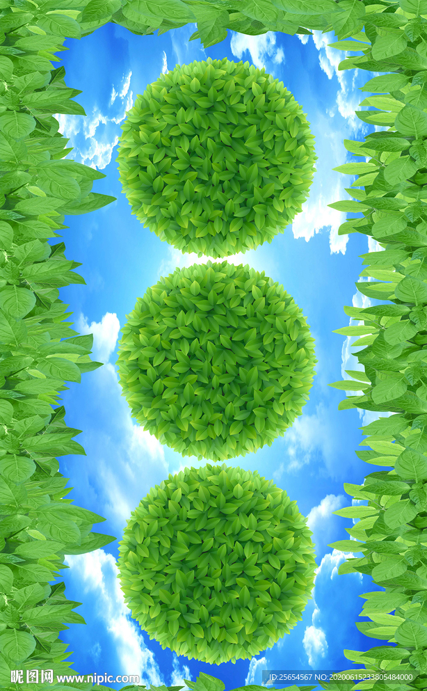 浴室草地天空3D地板