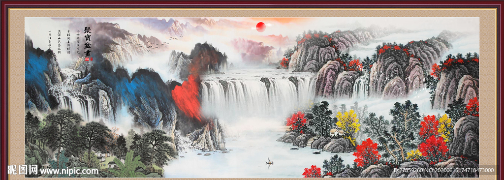 山水画国画山水画
