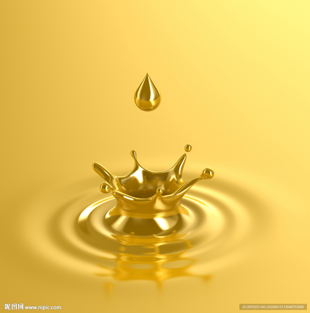 金色水滴素材