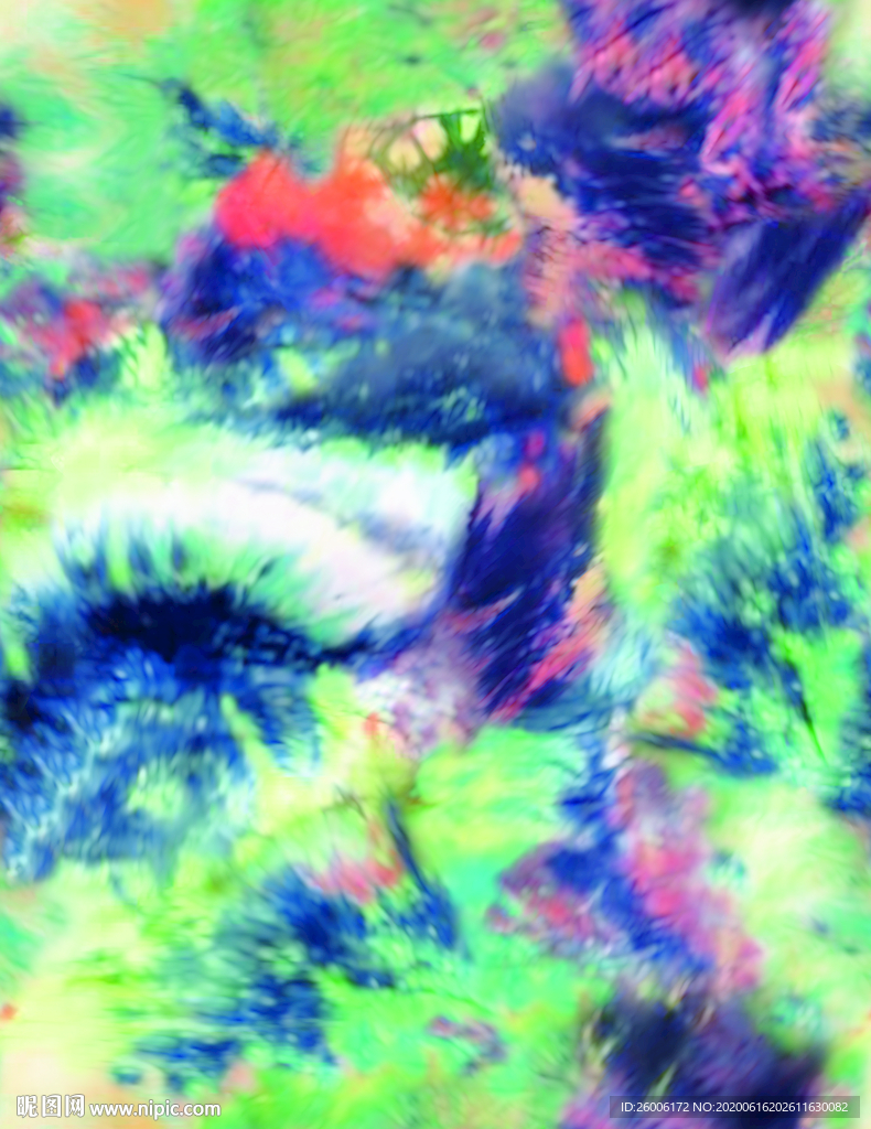 数码印花 大牌花  扎染