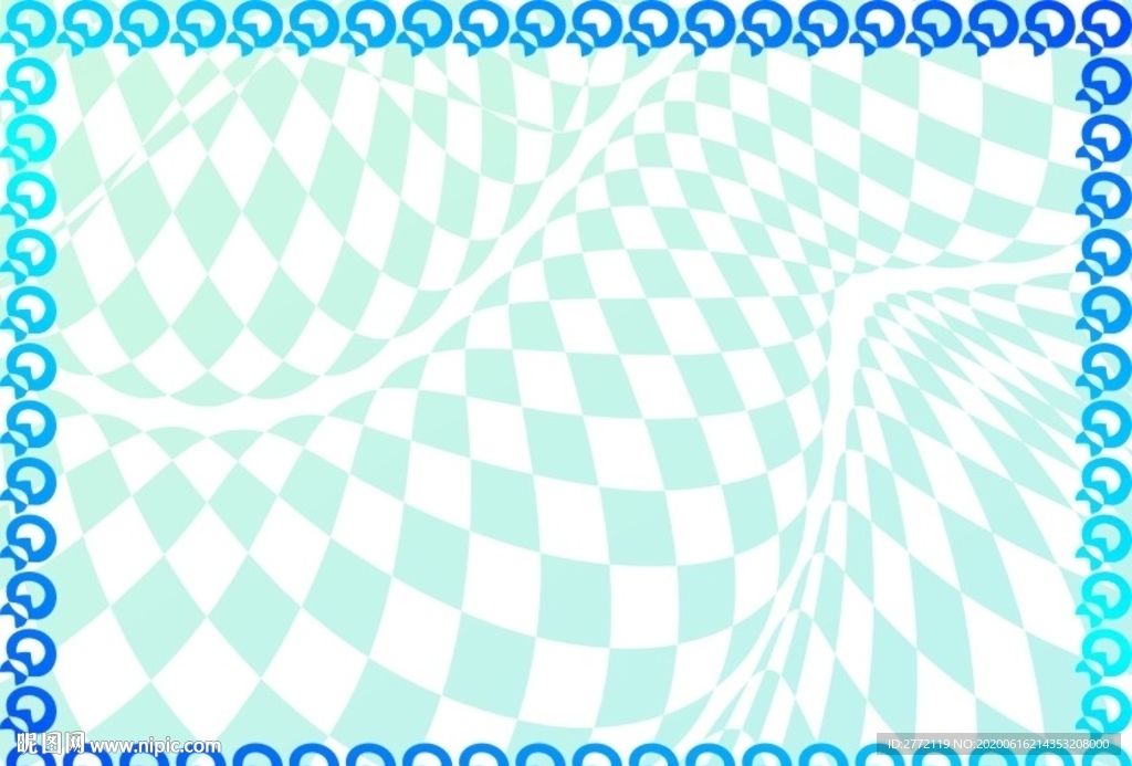 蓝瘦香菇 防伪证书纹