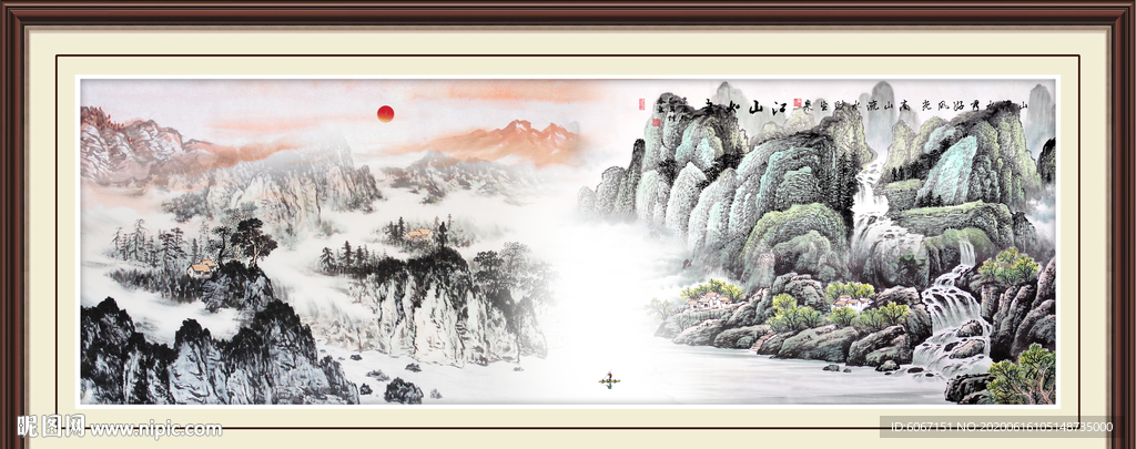 山水画国画山水画