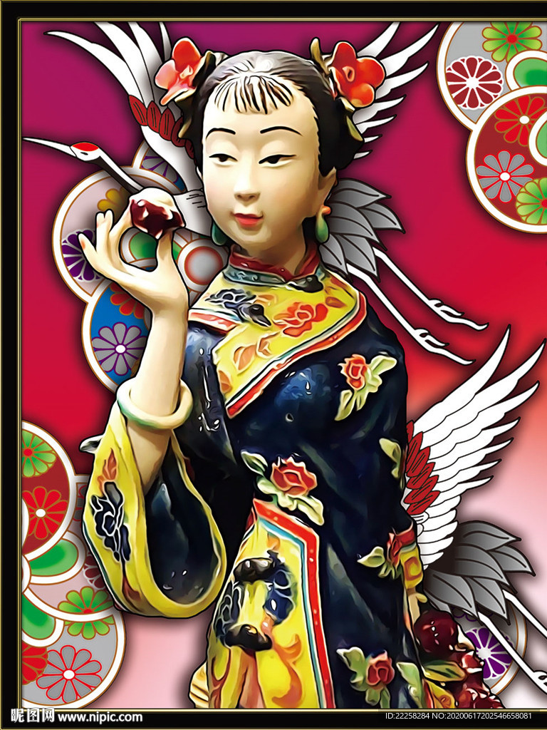 装饰画仕女
