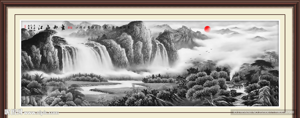 山水画国画山水画