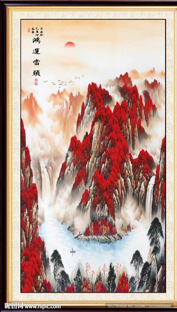 山水画国画山水画