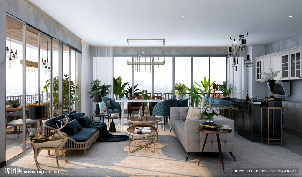 阳台 风景 户外 景色 柜子