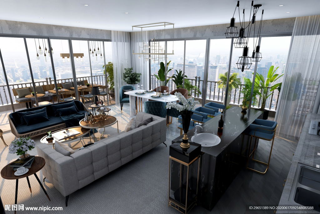 阳台 风景 户外 景色 柜子