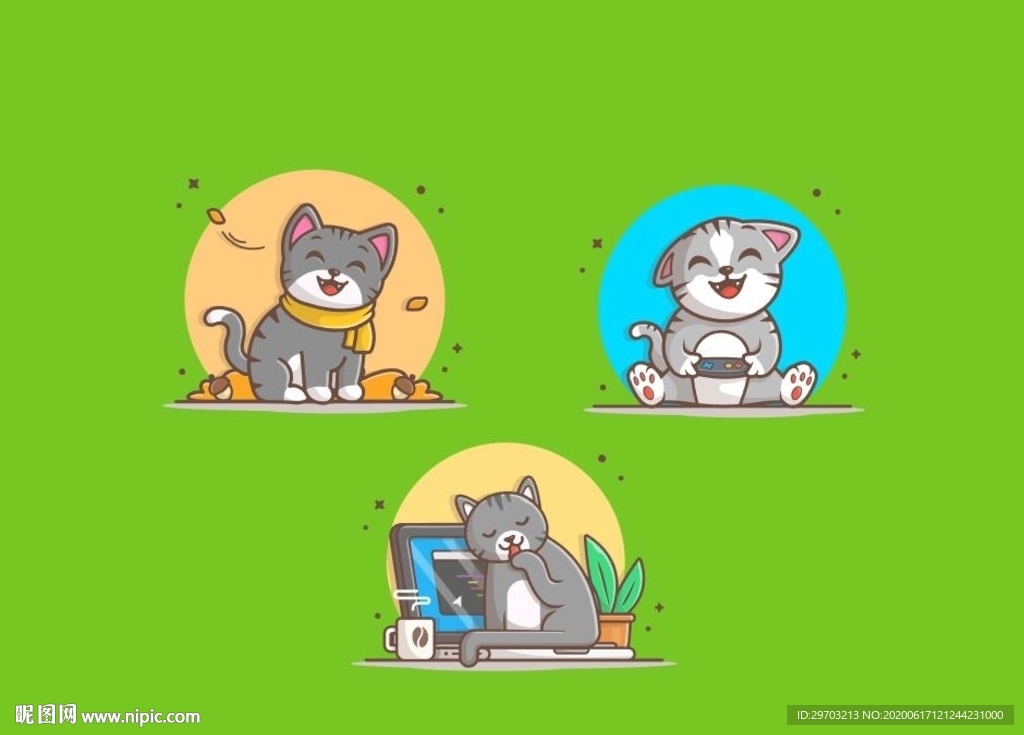 卡通小猫