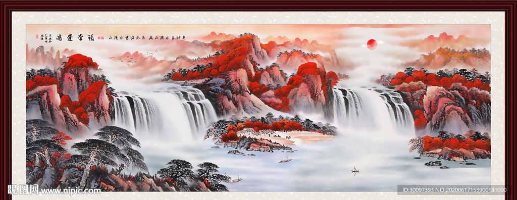 鸿运当头风水画
