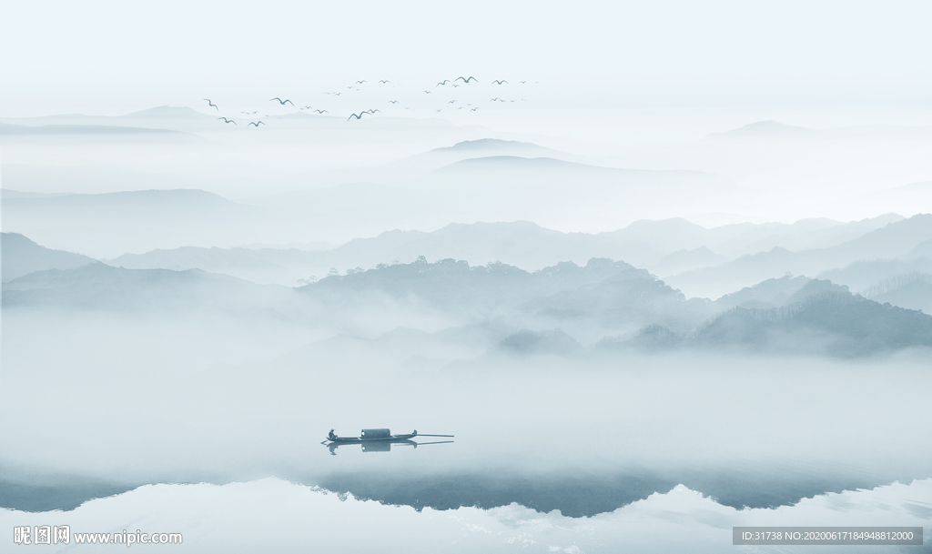 新中式山水画