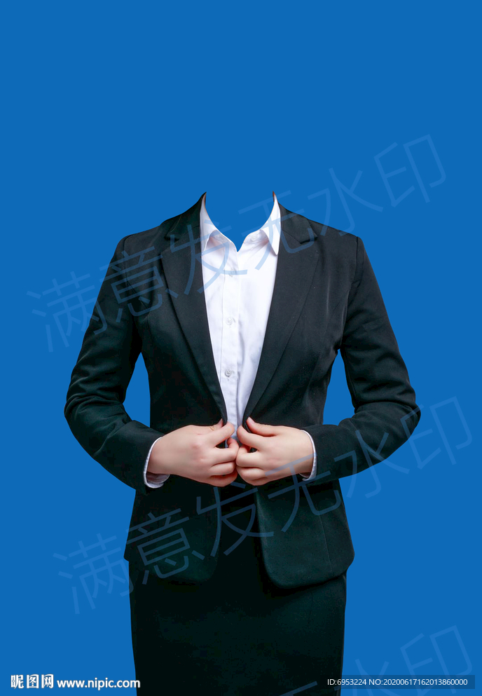 女性形象照半身衣服素材