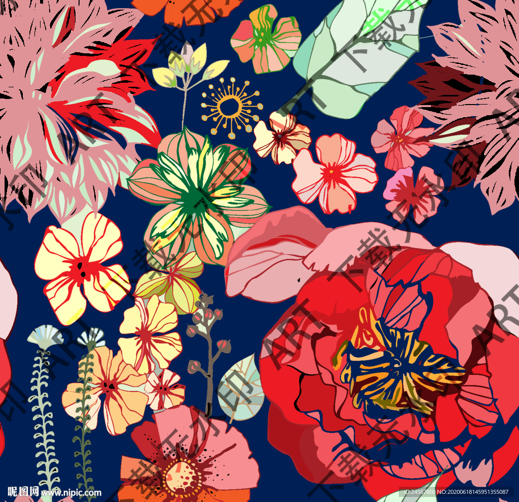 花朵  花卉 碎花 菊花