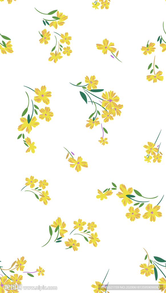 花朵 花型 花纹 手绘 数码