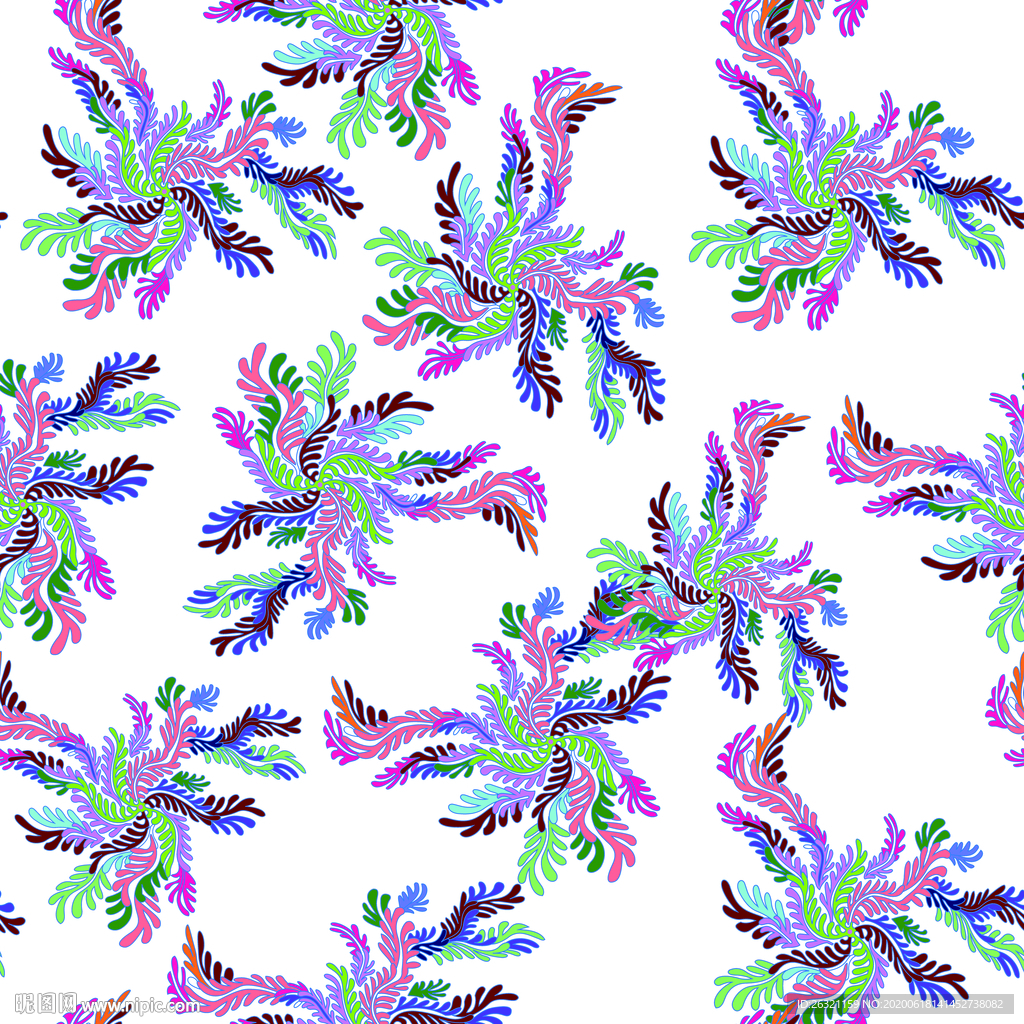花型  数码  印花  花纹
