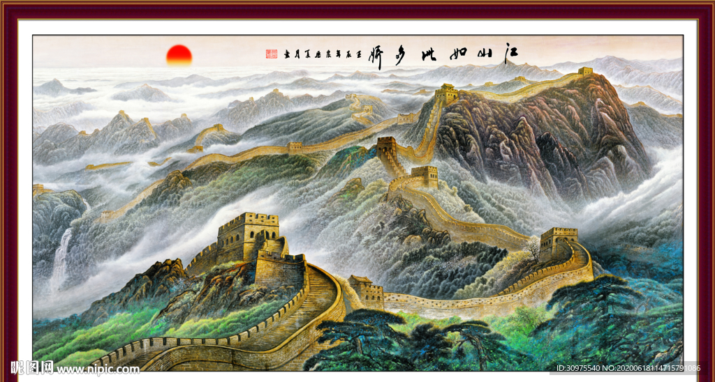 长城雄风装饰画
