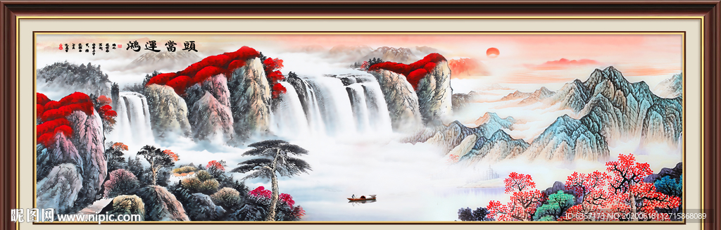 鸿运当头国画