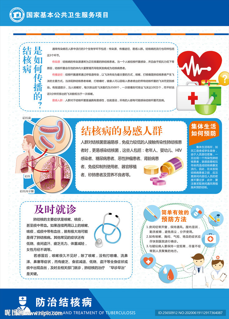 预防结核病宣传单