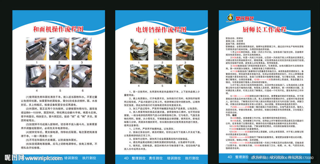 厨房4D操作流程图