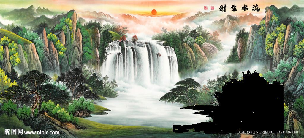 山水画国画山水画
