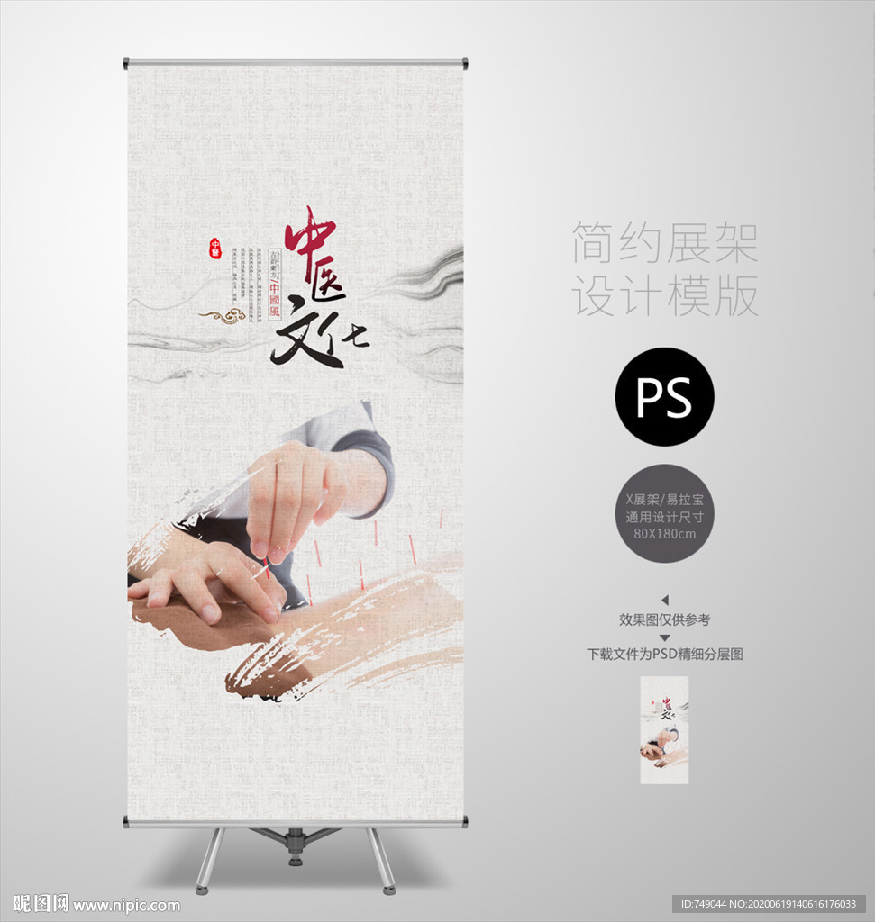 中医易拉宝