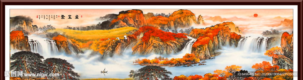 山水画国画山水画
