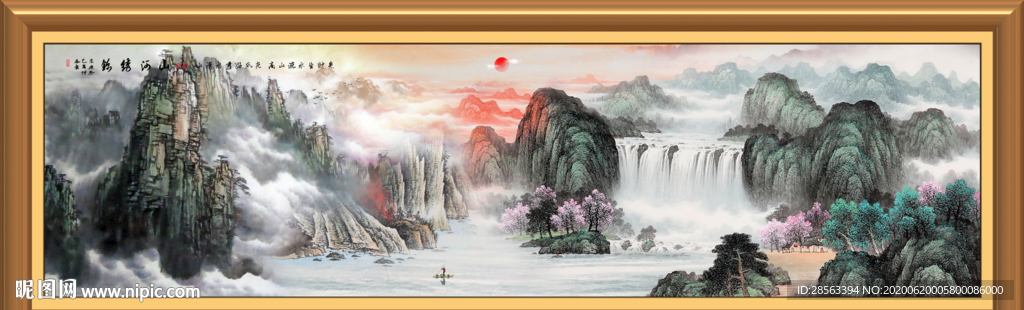 山水画国画山水画