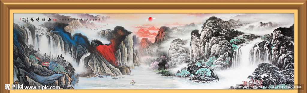 山水画国画山水画