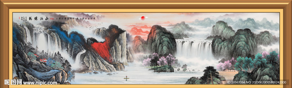 山水画国画山水画