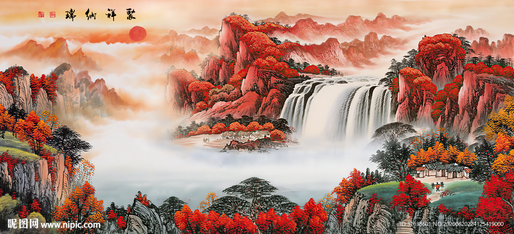 山水画国画山水画