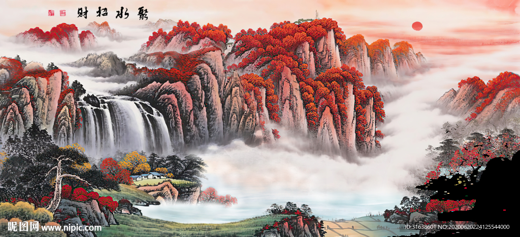 山水画国画山水画