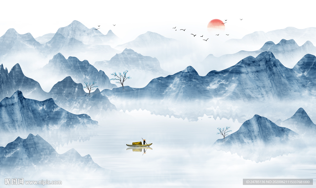 高端山水画