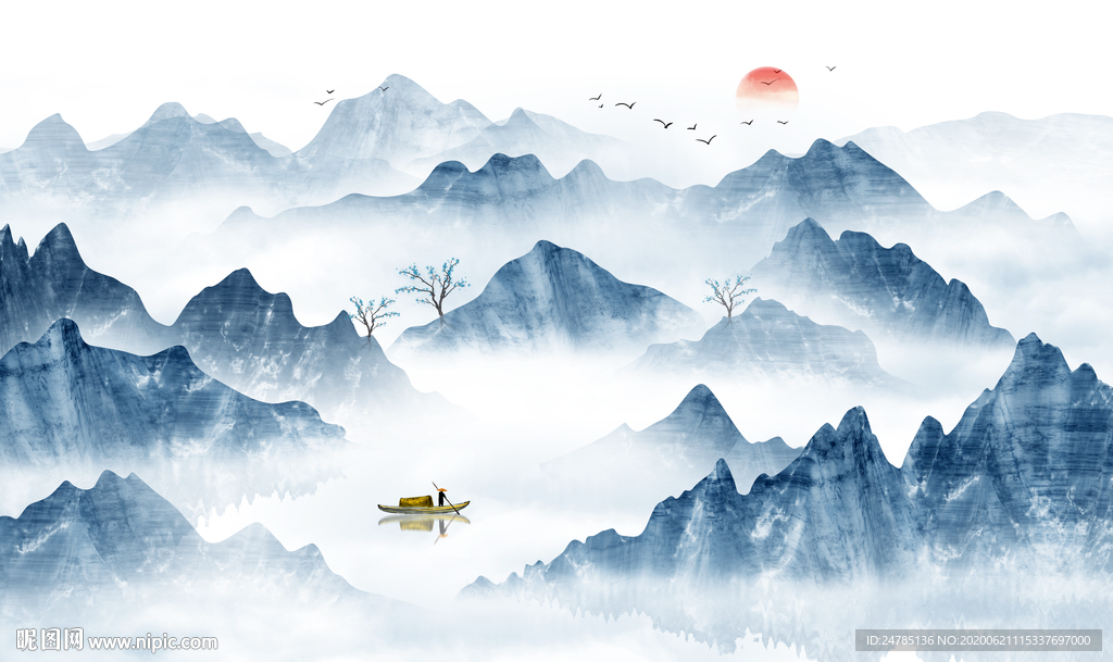 高端山水画