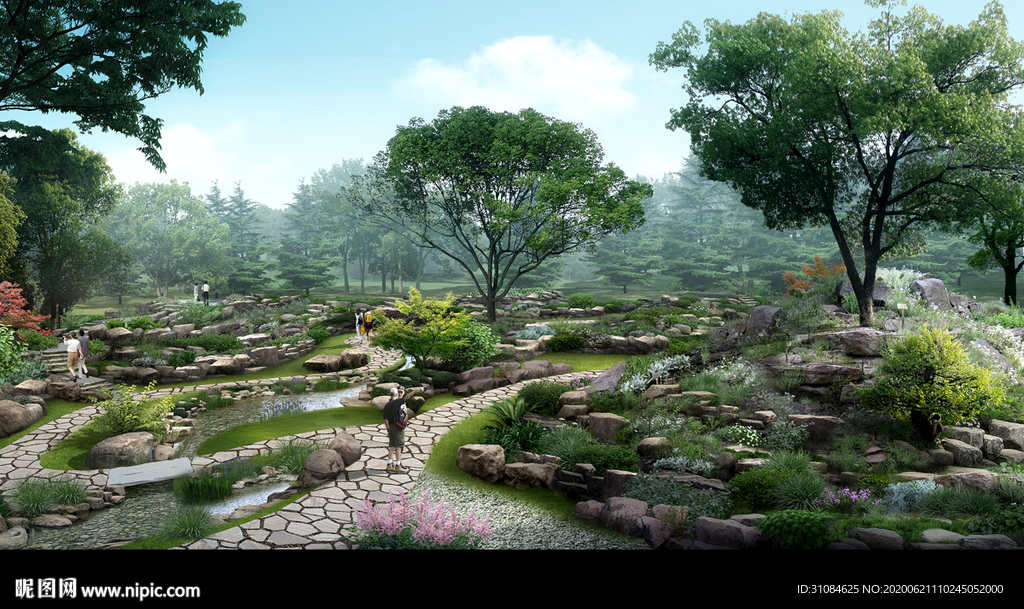 景观效果图公园效果图石林效果图