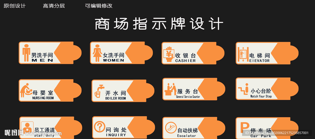 商场指示牌