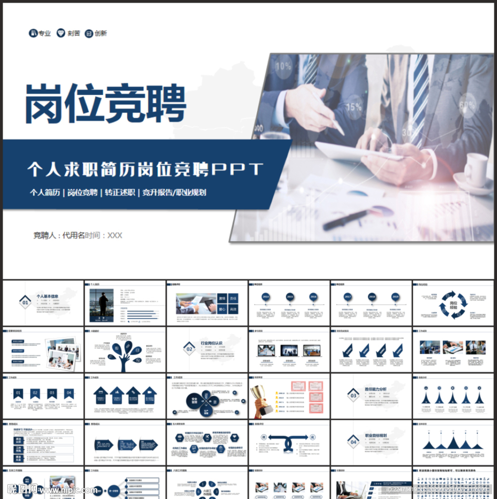 个人求职简历岗位竞聘PPT