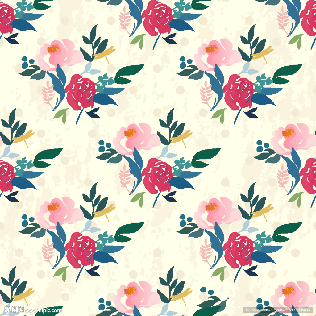 数码 印花 高清 矢量花卉