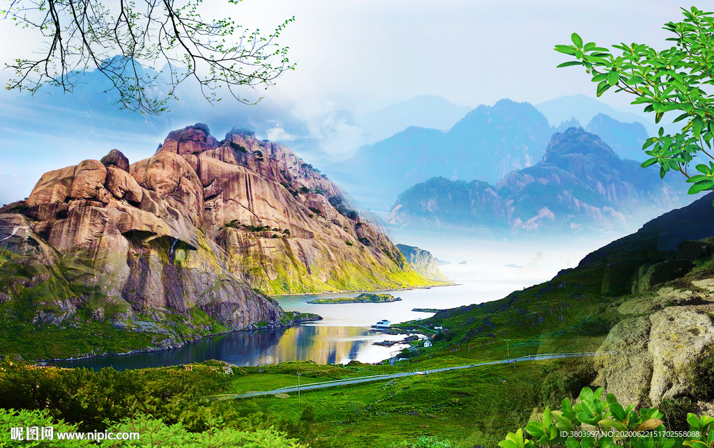 山水画 山水风景