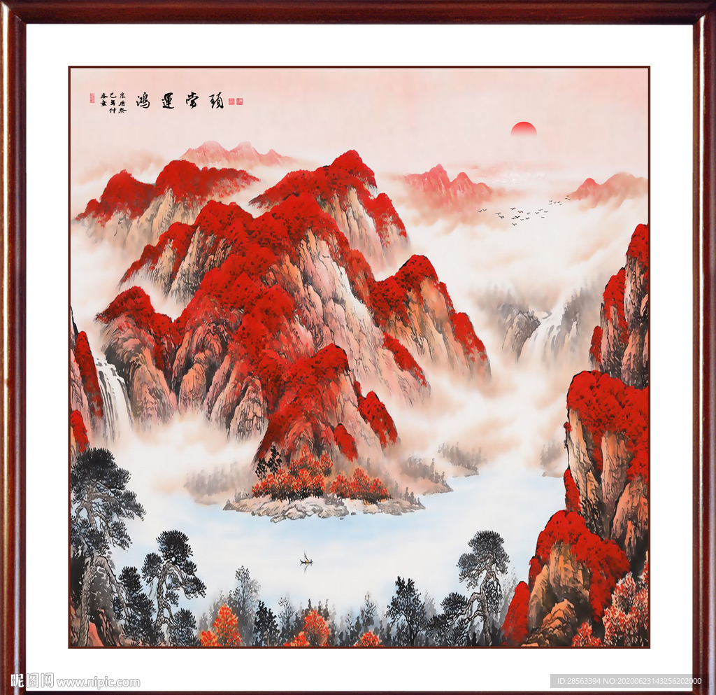 山水画国画山水画