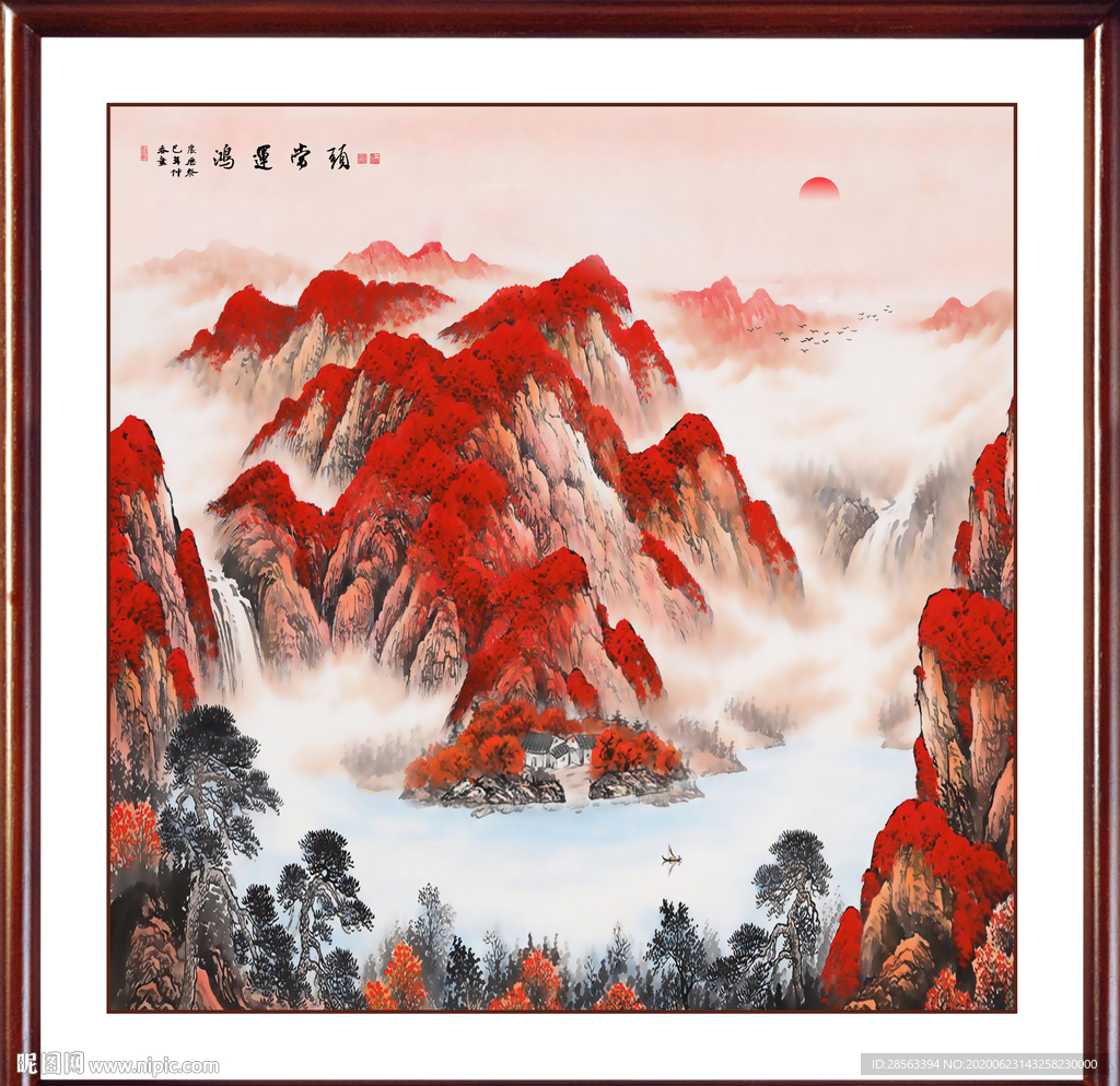 山水画国画山水画