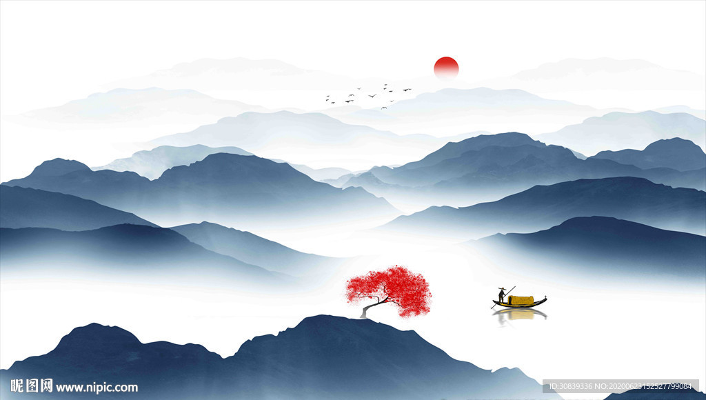 新中式水墨画