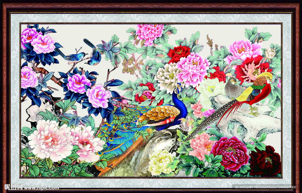 国画牡丹